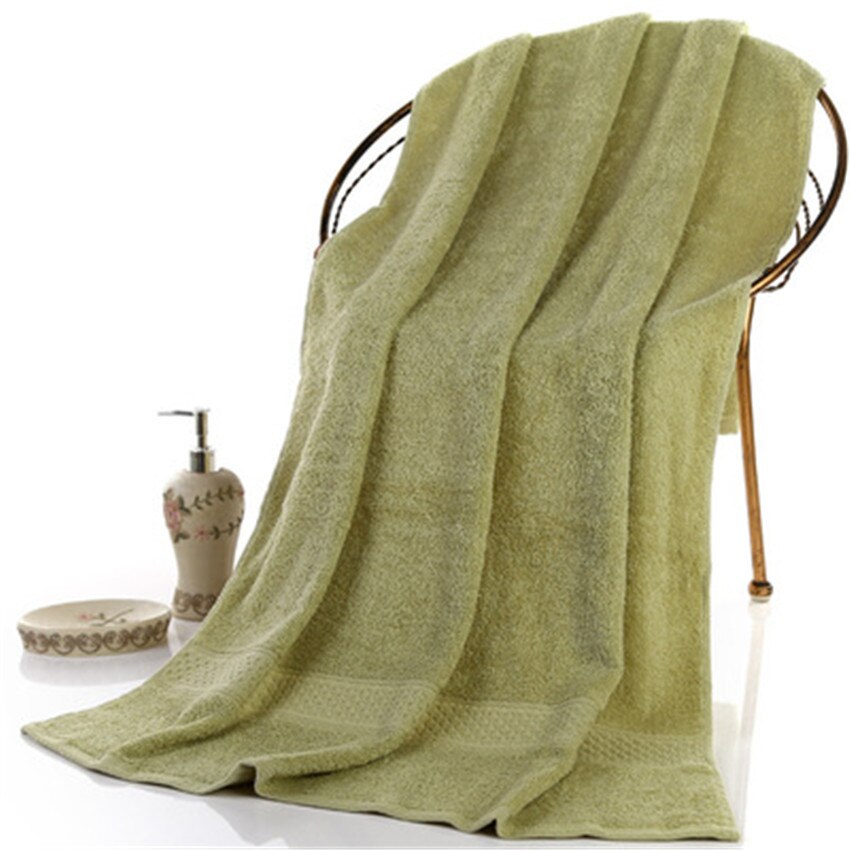 3 stuks effen 100%  katoenen badhanddoeken voor volwassenen grote strandhanddoek badkamer voor thuis lakens spa badhanddoeken: Amy green