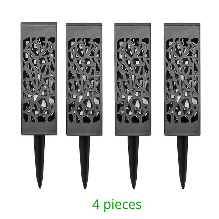 Waterproof LED Solar Lawn Garden Lights For Outdoor Yard Street Landscape Lamp Solar Powered Decoration Pathway Spike Lighting: 4pcs / Cold White