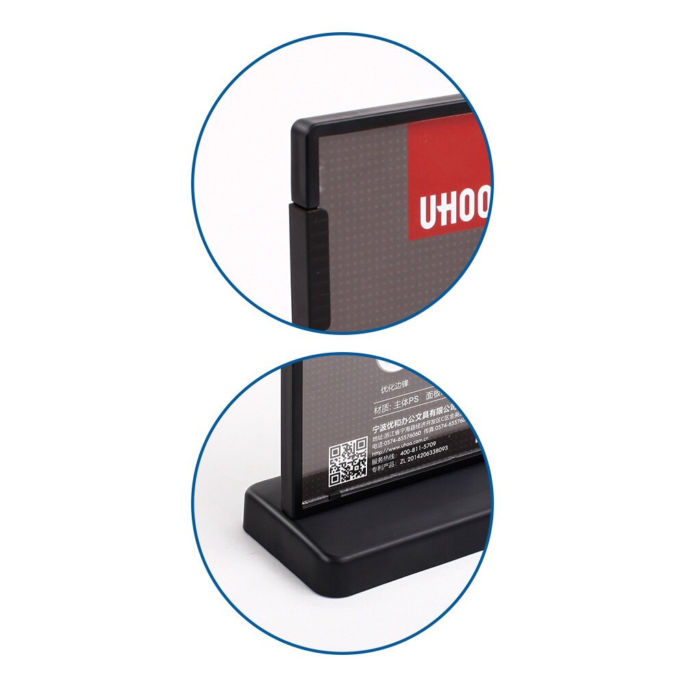 A4 Pastic T Vorm Tafel Teken Houder Menu Stands Board Voor Restaurants Reclamebord Voor Winkels