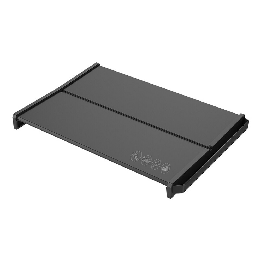 2-In-1 Snelle Ontdooien Vlees Lade Snijplank Rapid Veiligheid Ontdooien Lade Quick Ontdooien Plaat Voor Bevroren voedsel Vlees Keuken Tool: Black