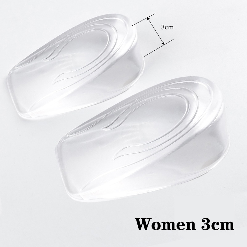 Silicone Gel Heightening Shoe Pad Massage Men Women Foot Care Protector