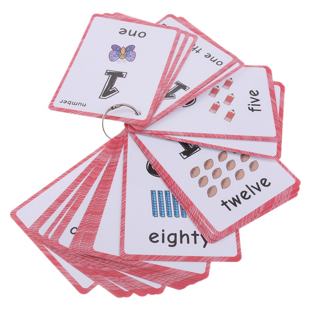 Flashcards With Ring Storing Adorable Illustrations Sight Word Flash Cards