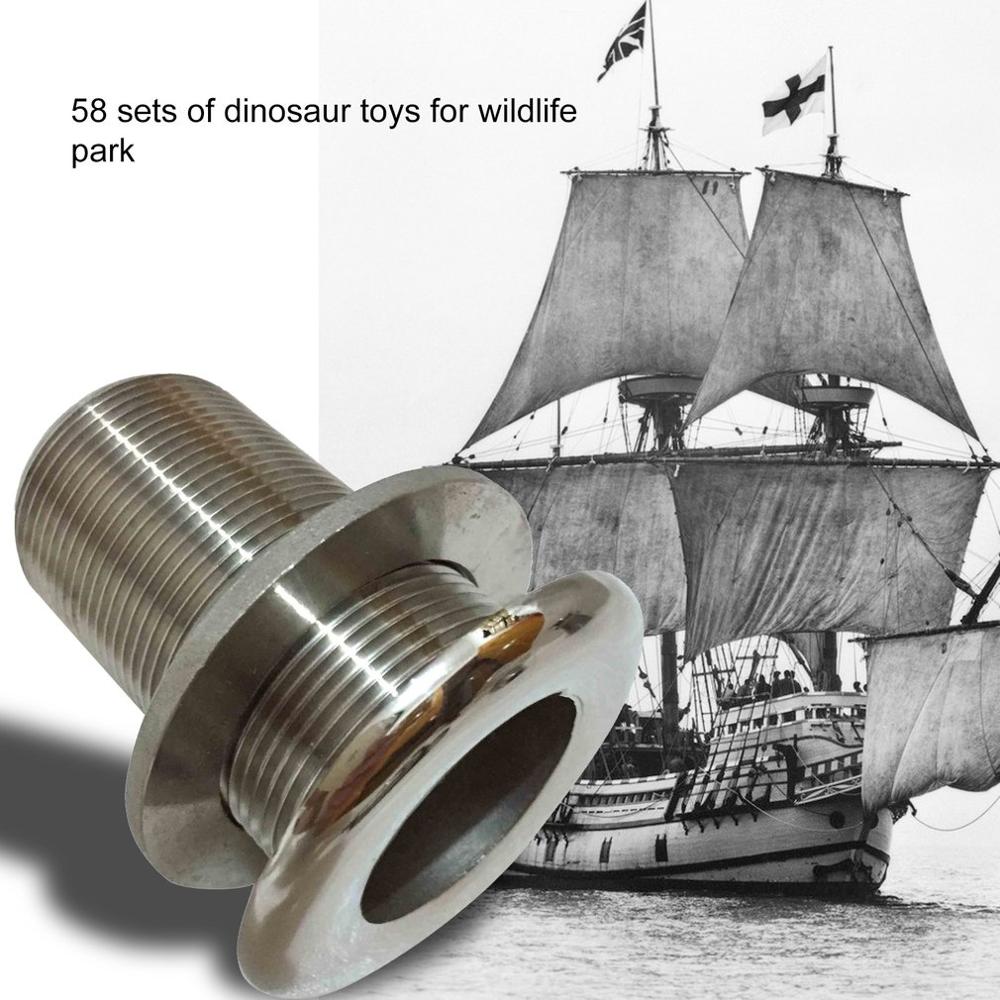 Marine Outlet Sewage Drain Vent Hole Sewage Pipe Bolt Stainless Steel 1 Inch Full Wire Hardware Fitting