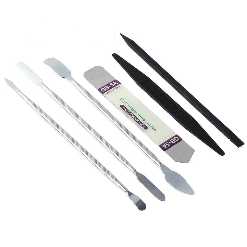 3/4/6pcs Universal Mobile Phone Repair Opening Tool Metal Spudger Kits Disassemble Crowbar Metal Steel Pry Phone Hand Tool Set