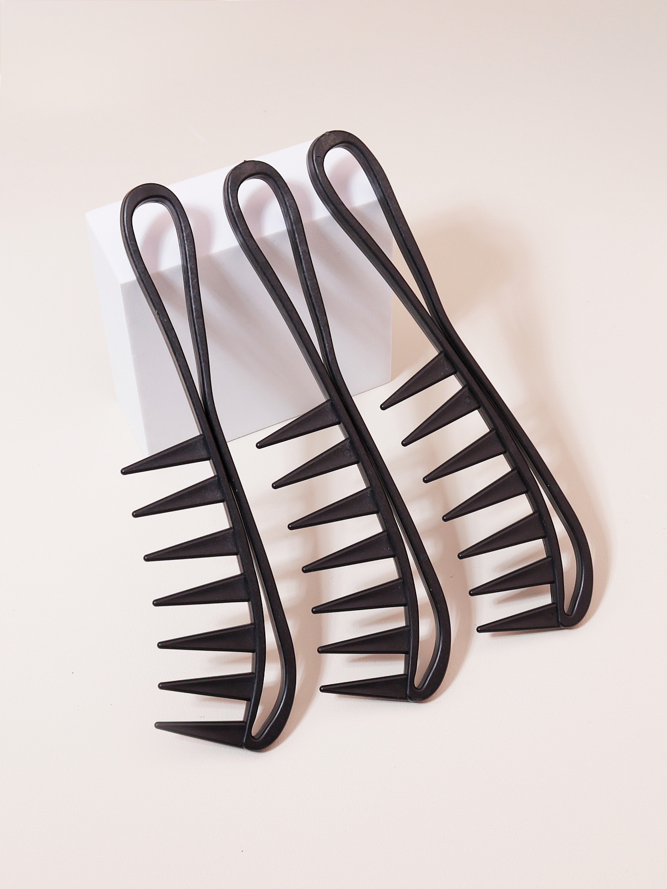 Peine grande para el cabello con dientes anchos, peine para depilación Shun, adecuado para cabello seco y húmedo, adecuado para hombres y mujeres