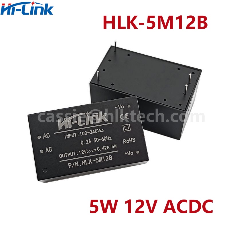 Hi-Link HLK-5M05B 5M03B 5M09B 5M12B 5M24B Hi-Link 110V 220V To 3.3V 5V 9V 12V 24V CE Standard ACDC Power Converter Module