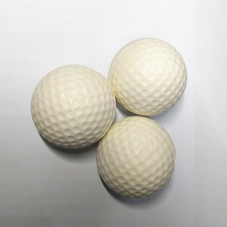 20 pcs/lot balles de Golf en mousse légère PU 6 couleurs balles de pratique de Golf pour la formation de Sport en plein air en intérieur balles de Golf en éponge élastique: WHITE