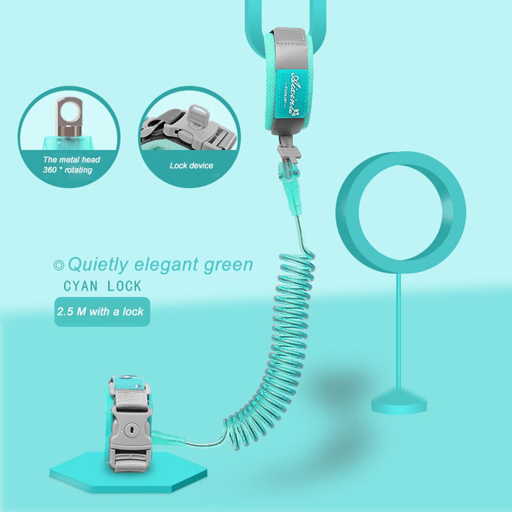 Harnais de sécurité pour bébés, laisse pour enfants, corde de Traction Anti-perte, 360: A / 1,5m