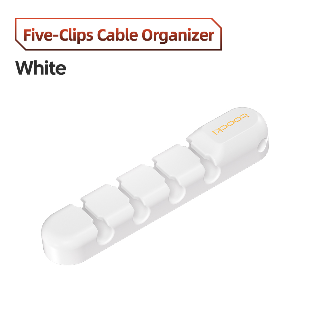 Toocki kabel organisator management loch halter usb desktop silikon wickler flexible kabel management clips für maus tastatur: Grey