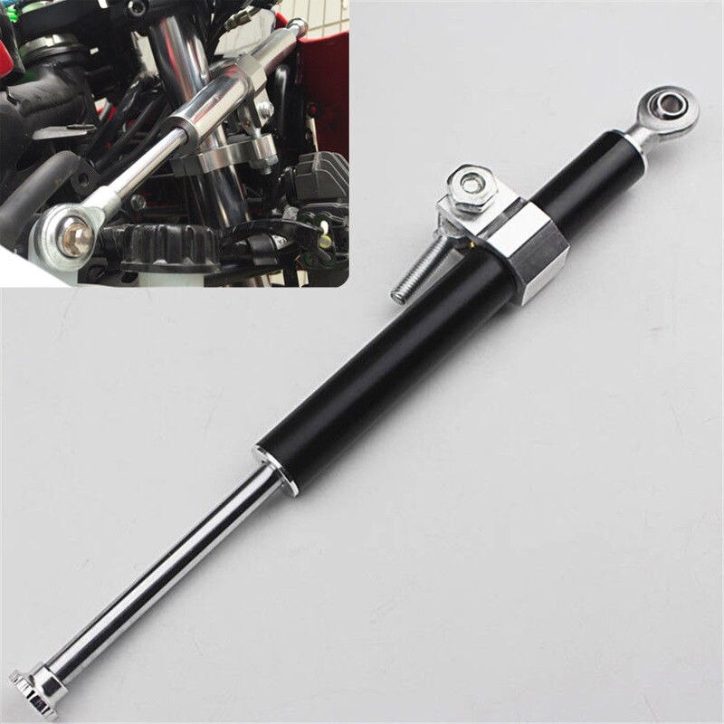 Motorfiets 33cm Aluminium Stuurdemper Stabilizer Staaf 30mm Vork Klem