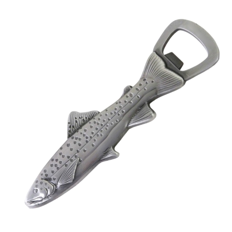 Ergonomic Stainless Steel Fish Beer Bottle Opener Easy to Cleans Bottle Opening Tool Suitable for Various Bottles
