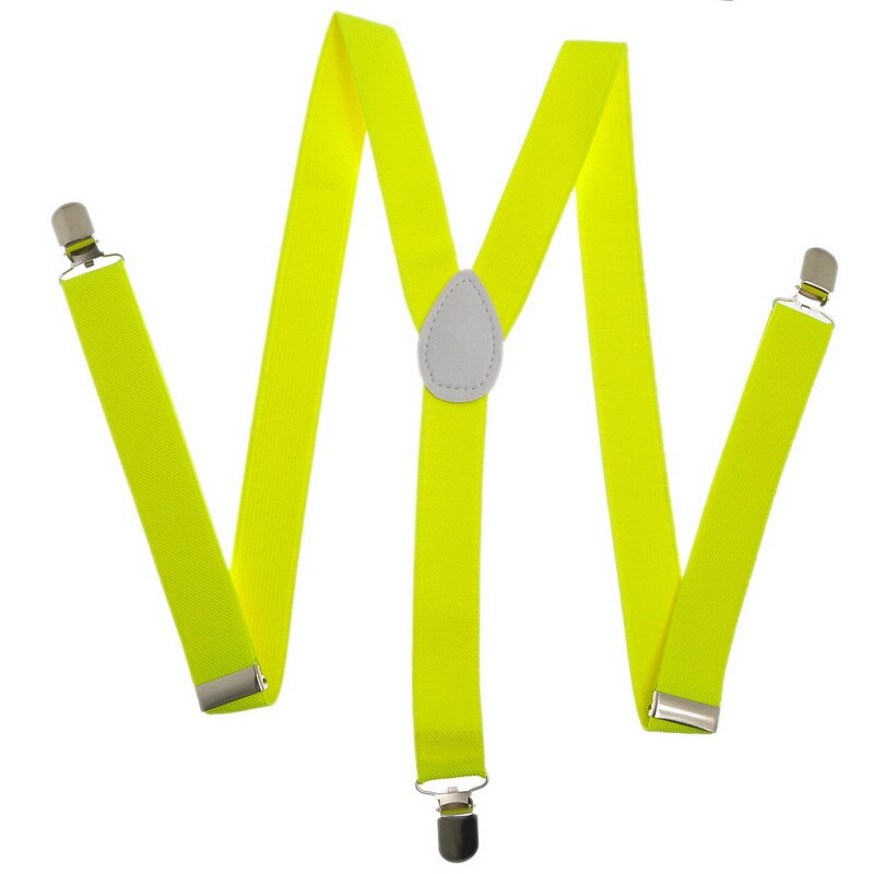 Justerbare elastiske seler til voksne unisex kvinder mænd y form elastiske clip-on seler 3 klips bukser seler: 9