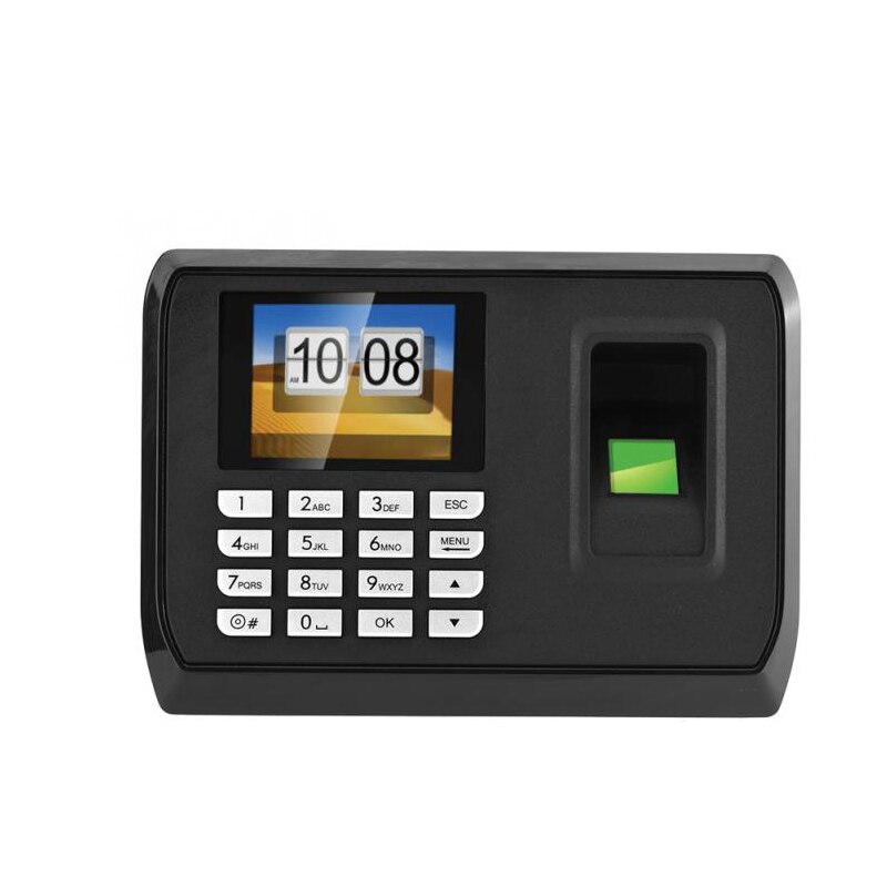 1.8Inch Tft Color Screen Biometric Fingerprint Attendance Employee Machine Time Clock Recorder With Usb Driver Flash Eu Plug