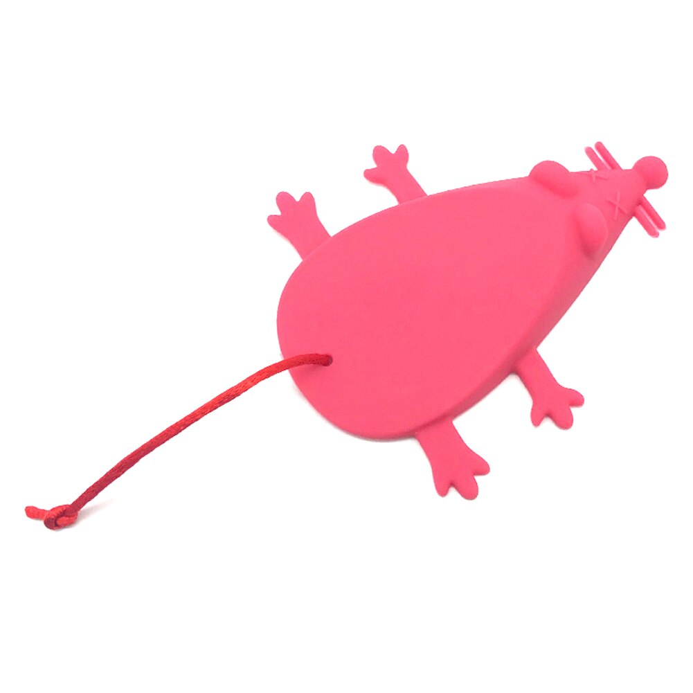 Silicone Door Stopper Cartoon Rat Shape Doorstop Door Buffers Child Finger Protection Safe Doorways For Baby Care: Red