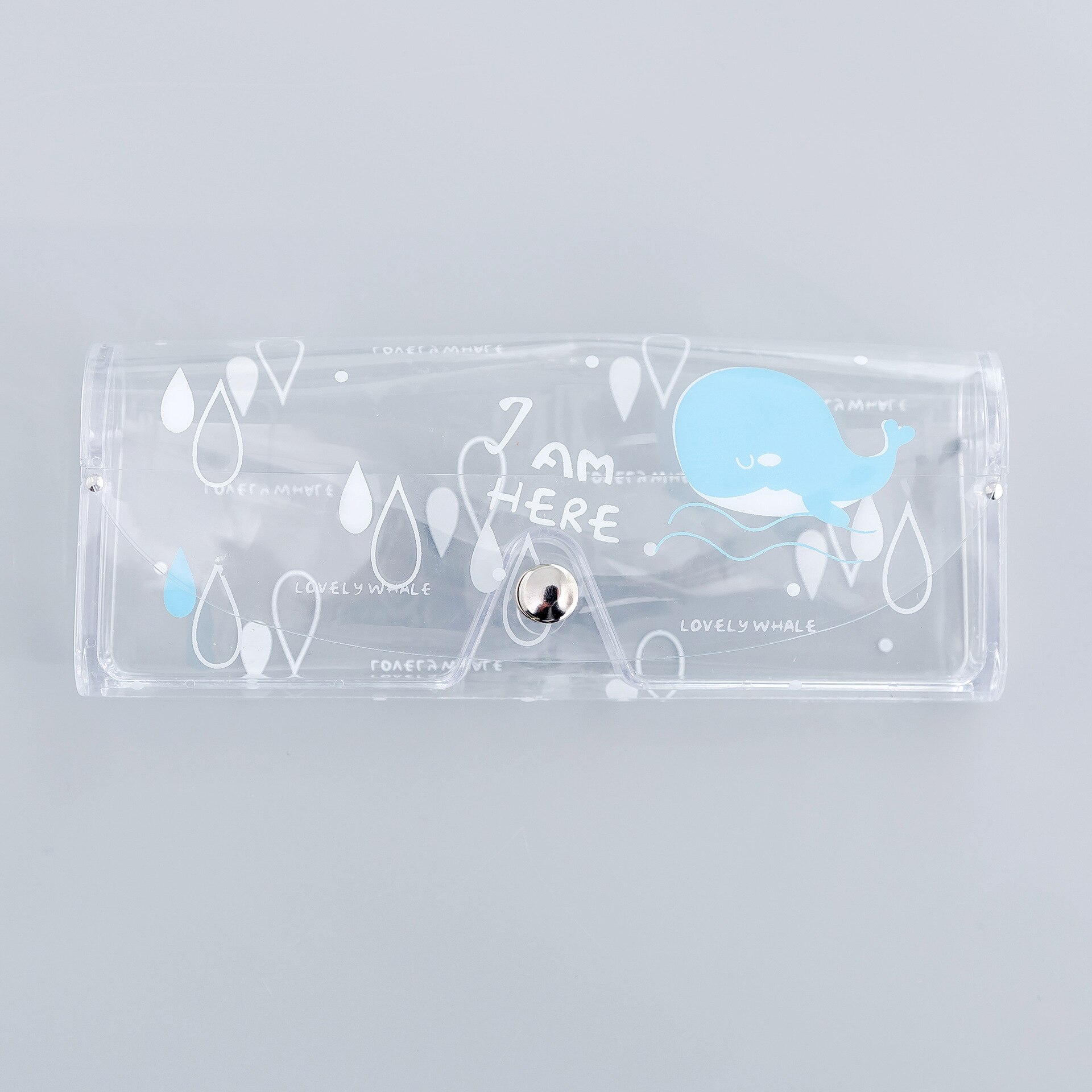 Transparent PVC Stationary Organizer School Pencil Box Stationery Office Supply: NO.5