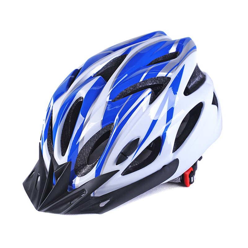 Lichtgewicht Ademend Volwassen Fietshelm Mountainbike Integraal Molding Voor Bike Fiets Mannen Vrouwen Comfortabel: Blue White