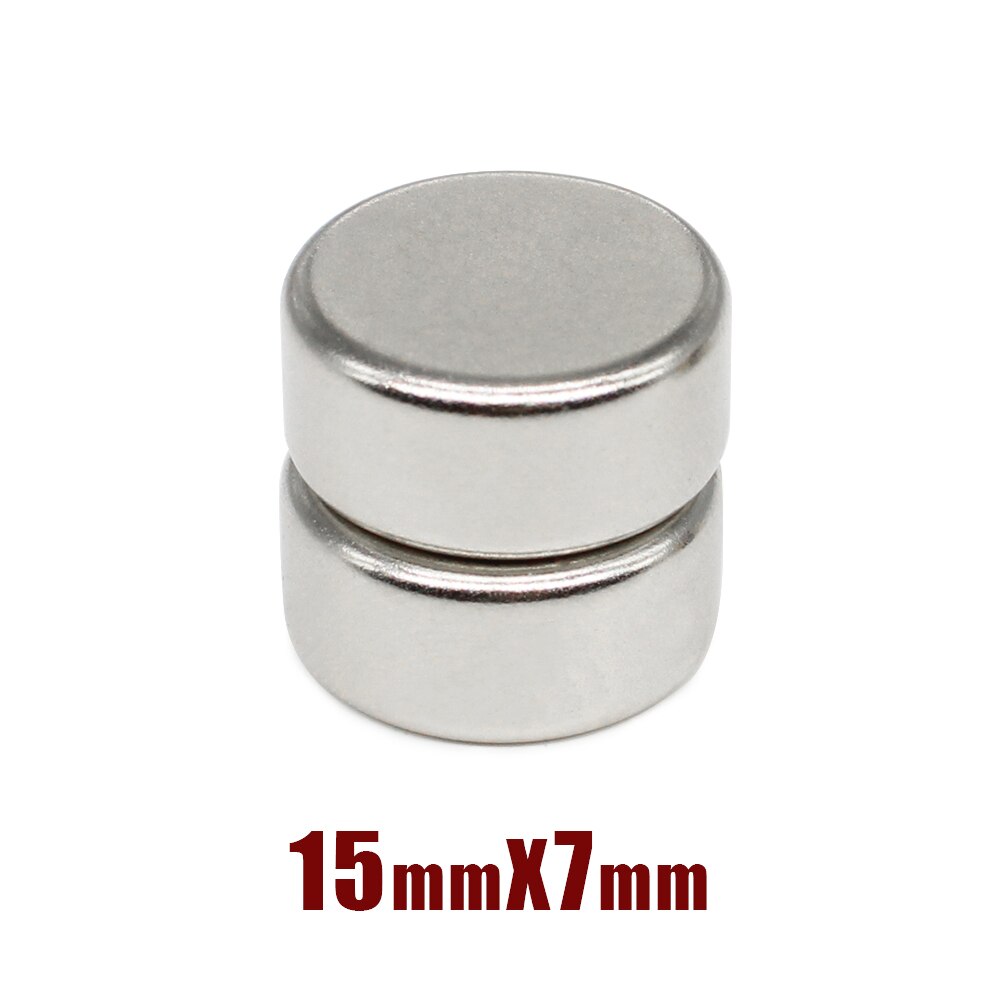 5/10/20/30/50 pz 15x7 magneti circolari foglio 15mm X 7mm magnete al neodimio rotondo forte N35 15x7mm magnete a discoteca permanente 15*7mm