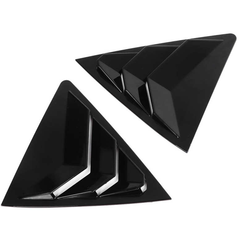 Rear Side Window Louver Gloss Black Anti Scratch ABS Strong Side Window Vent Scoop Louver for Car