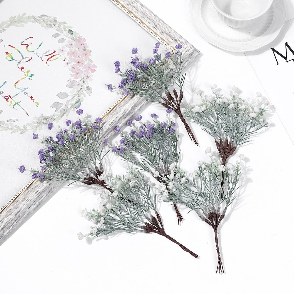 6 Stuks Kunstbloemen Lavendel Bloemen Boeket Voor Wedding Party Home Decoration Diy Krans Muur Tuin Decoratie Accessoires