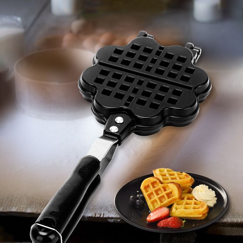 Non-stick Bloem Wafelijzer Cake Maker Wafelijzer Bakvorm Air Pot Bubble Ei Taart Oven Ontbijt Maker cake Maker