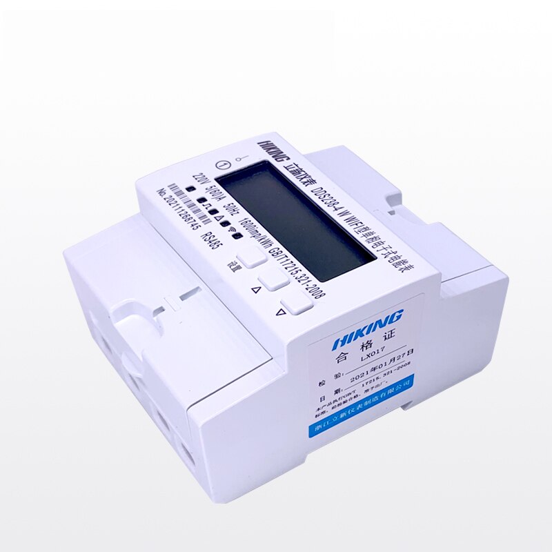 Wifi digitaalinen yksivaiheinen sähkömittari 220v lcd kwh sähkömittari 5(60)a 50hz din-rail kwh mittari virrankulutusmittari