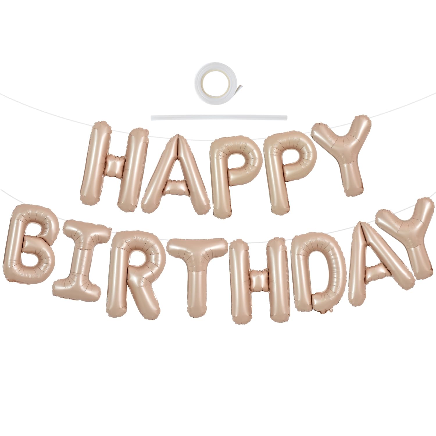 Gullblå bursdagsballong 16 cm foliebokstaver bursdagsskilt banner med bursdagsmotiv til jenter takrenne låve voksne bursdagsdekorasjon: Kaffe
