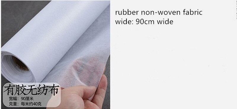 Halv meter foring stof buckram bomuldsklud ikke-vævet stof hjælper bomuld med gummi håndlavet diy materiale  t996: 4