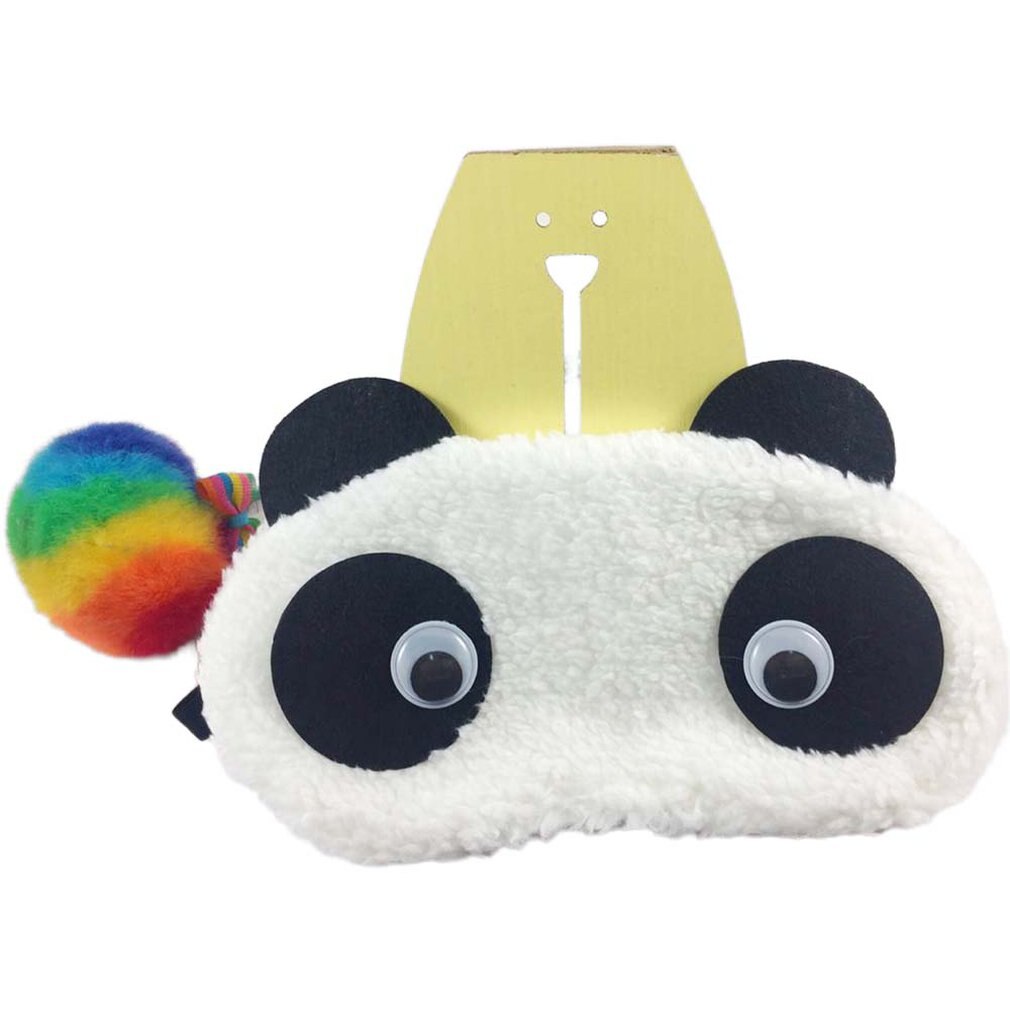 1PCS Nap Eye Shade Cartoon Blindfold Sleep Eyes Cover Travel Rest Patch Blinder Cute Panda Sleeping Eye Mask: I