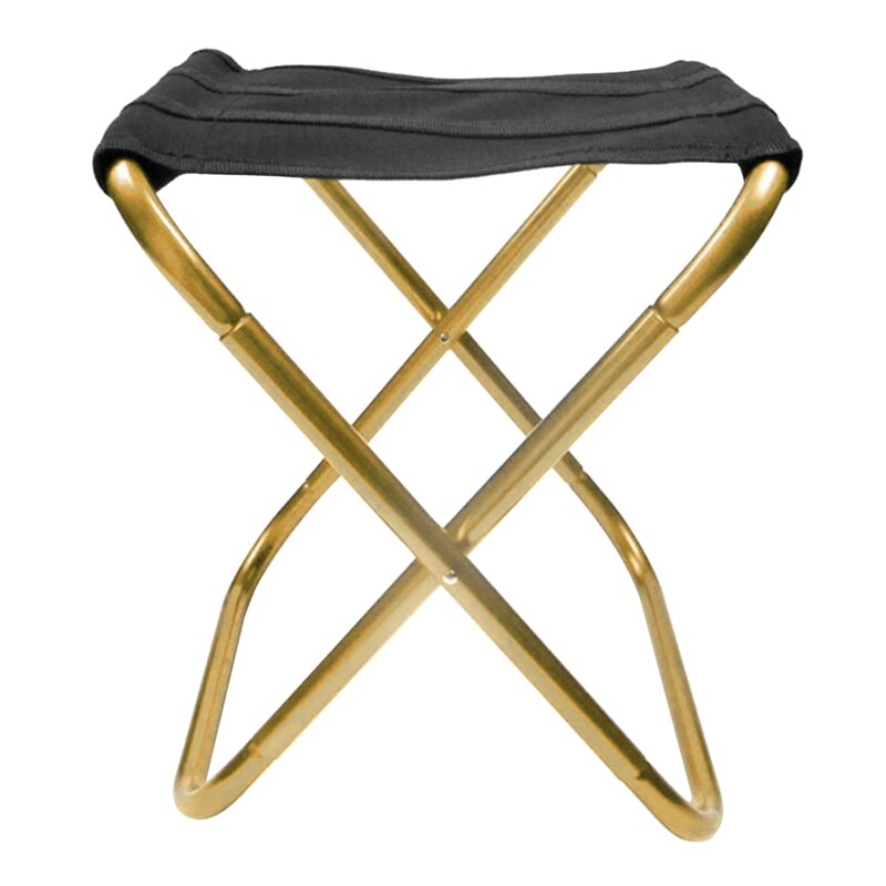 Mini Camp Stool, Lightweight Camping Stool, Portable Folding Camp Chair, Foldable Outdoor Chairs For Travel: Golden