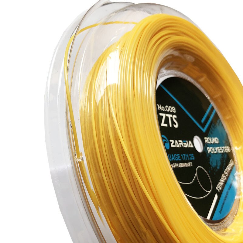 ZARSIA-cuerdas de tenis redondas de poliéster, línea de entrenamiento de tenis, 200m -40
