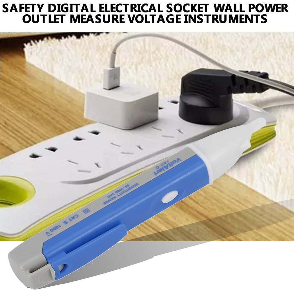 Digitale Elektrische Socket Muur Stopcontact Voltage Detector Sensor Tester Pen 90-1000V Spanning Meten Instrumenten