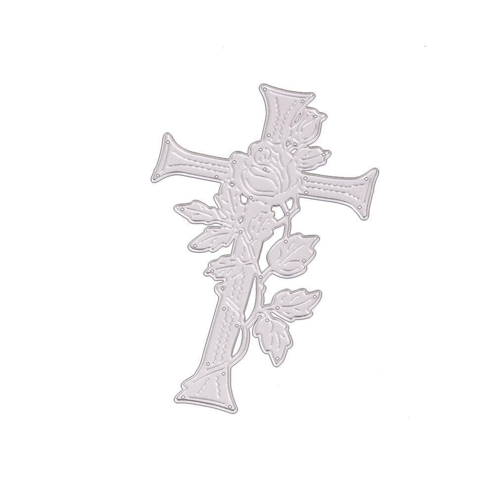 Crafts Metal Steel Cutting Die Cross Flower Square Cards Scrapbooking For DIY Dies Frame Paper/photo Stencil Embossing C7I6: A