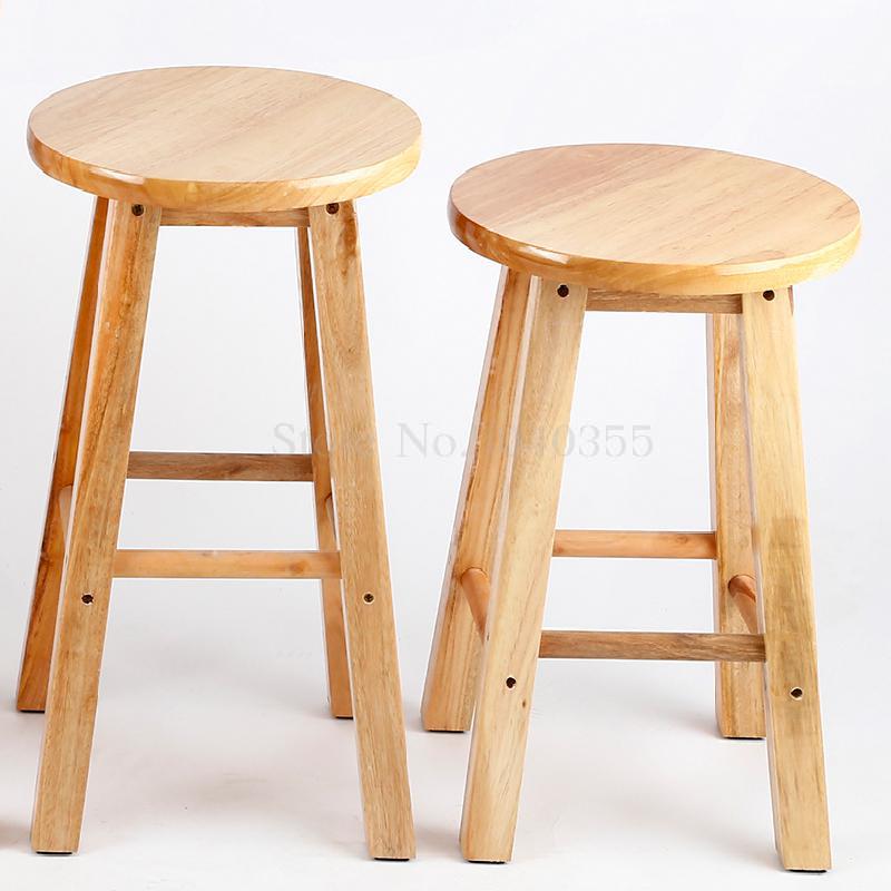 Solid wood stools Bench wooden bench computer stool home dining chair stool Low stools