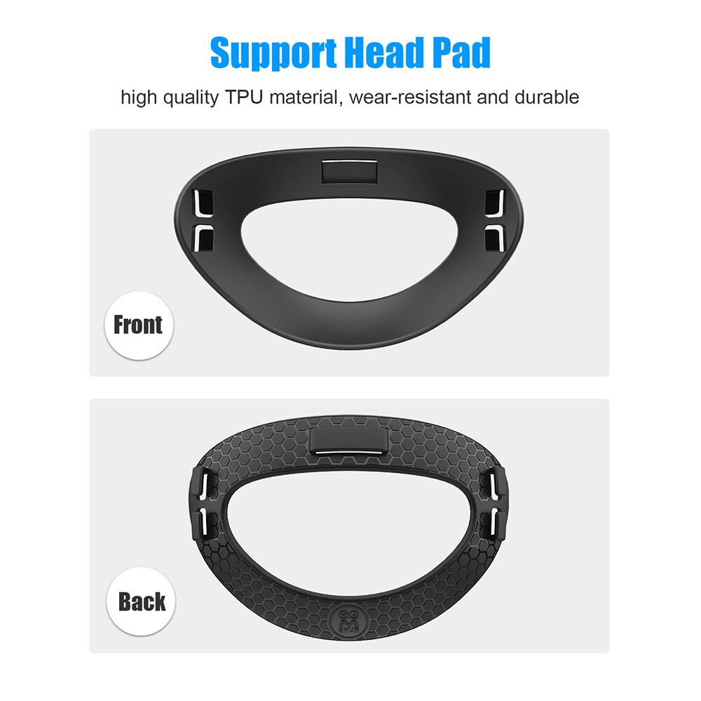 Hoofd Terug Padding Voor Oculus Quest 2 Accessoires Vr Headset Zachte Tpu Pad Verminderen Hoofd Druk Band Voor Oculus Quest 2 Glazen