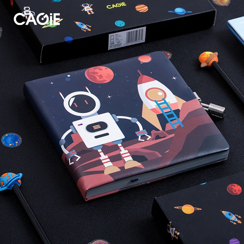Cute DIY Agenda Diary Planner Organizer Notebook and Journals for Girls Boys School Note Book Kawaii Personal Notepad with Lock