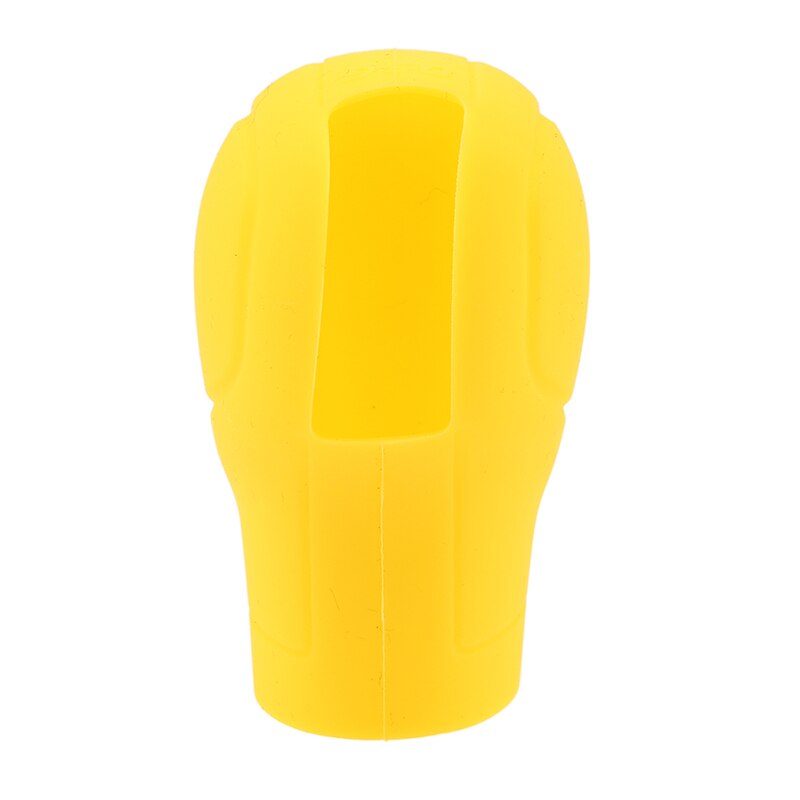 Car Silicone Automatic Gear Shift Knob Cover Antislip Shifter Knob Univeral Fit Shifter Handle Non-combustible Material: yellow