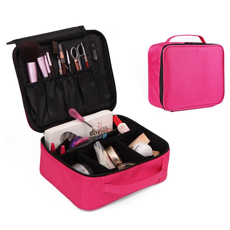 Cosmetische Bag Case Schoonheidsspecialiste Waterdichte Make-Up Tas Travel Organizer Make Up Box Professionele Vrouwen Make Up Tas: Rood