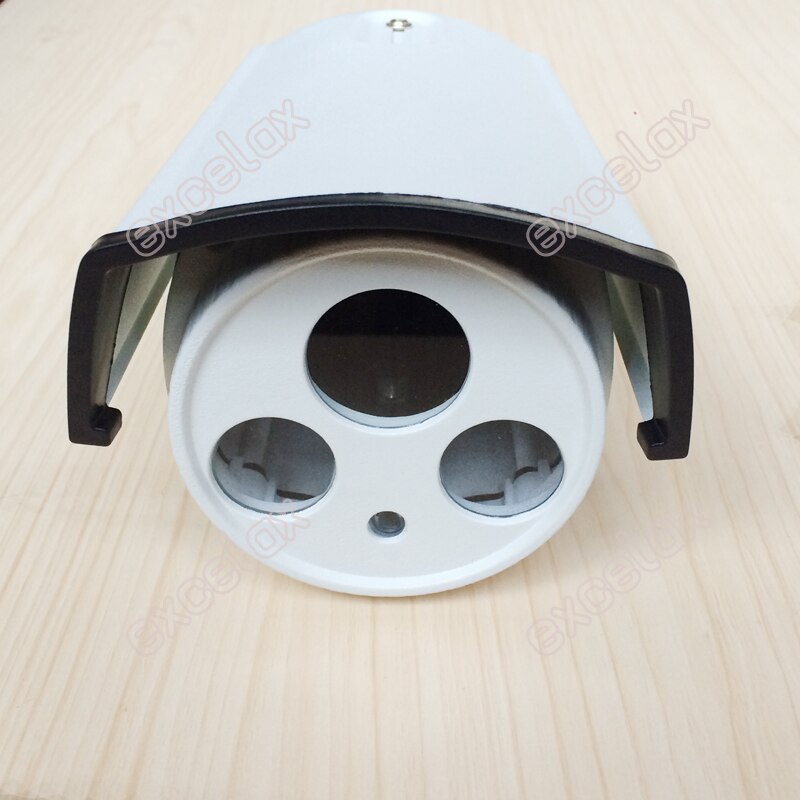 3 Stks/partij Waterdichte Ir Bullet Camera Behuizing Size 90 Aluminium Array Ir Led Case IP66 Cctv Outdoor Behuizing Zonnekap cover