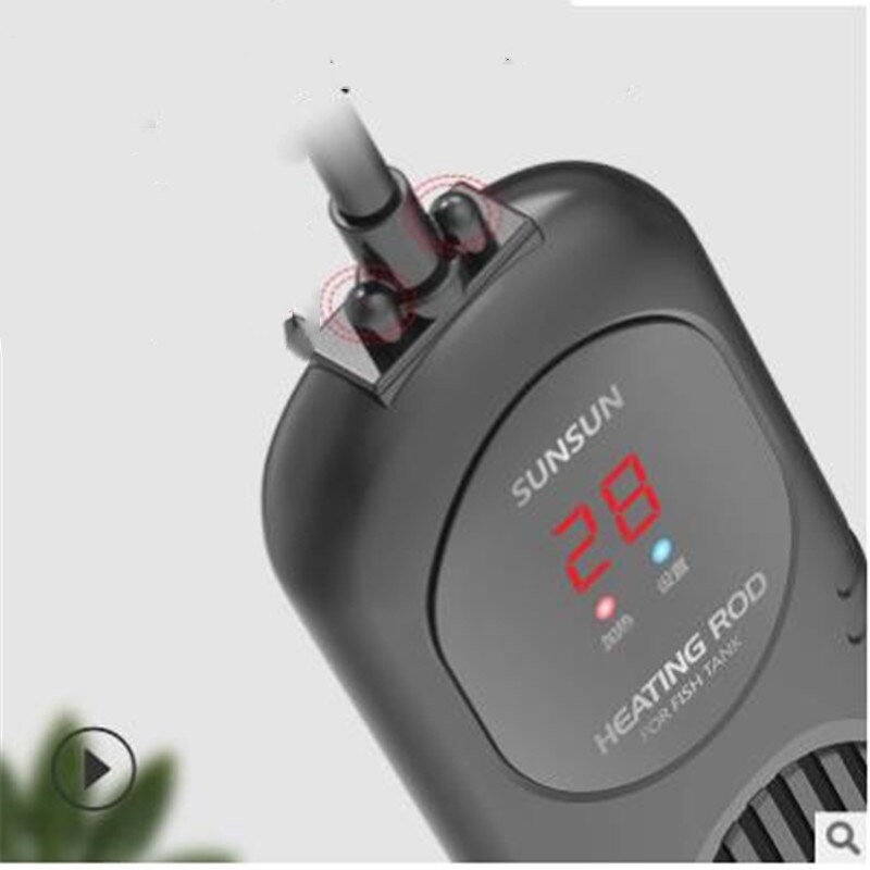 Double Display Automatic Thermostat Bottom Filter Heating Rod PTC Explosion-proof Heater