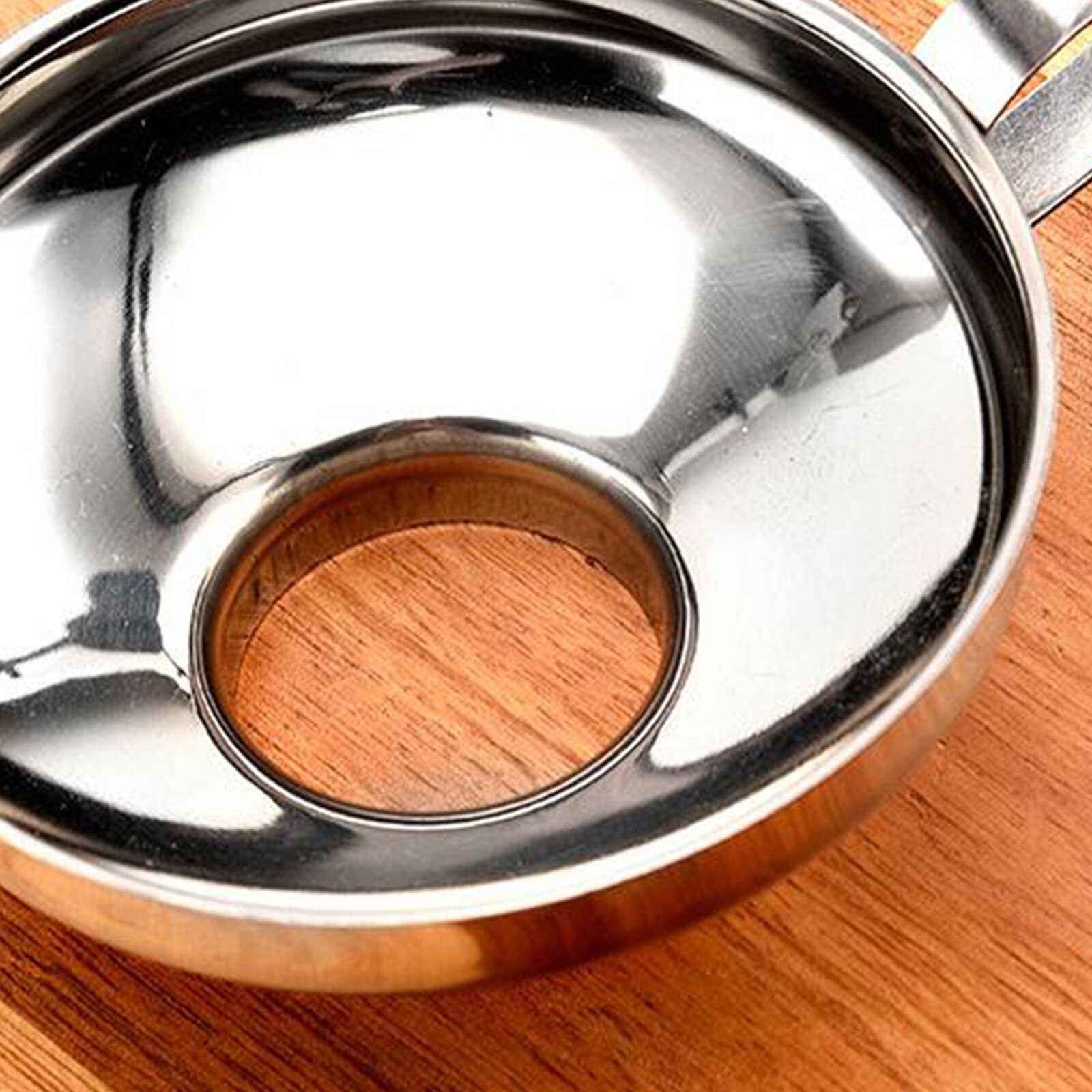 Stainless Steel Oil Pouring Decanting Funnel Can Kitchen Supply Tool