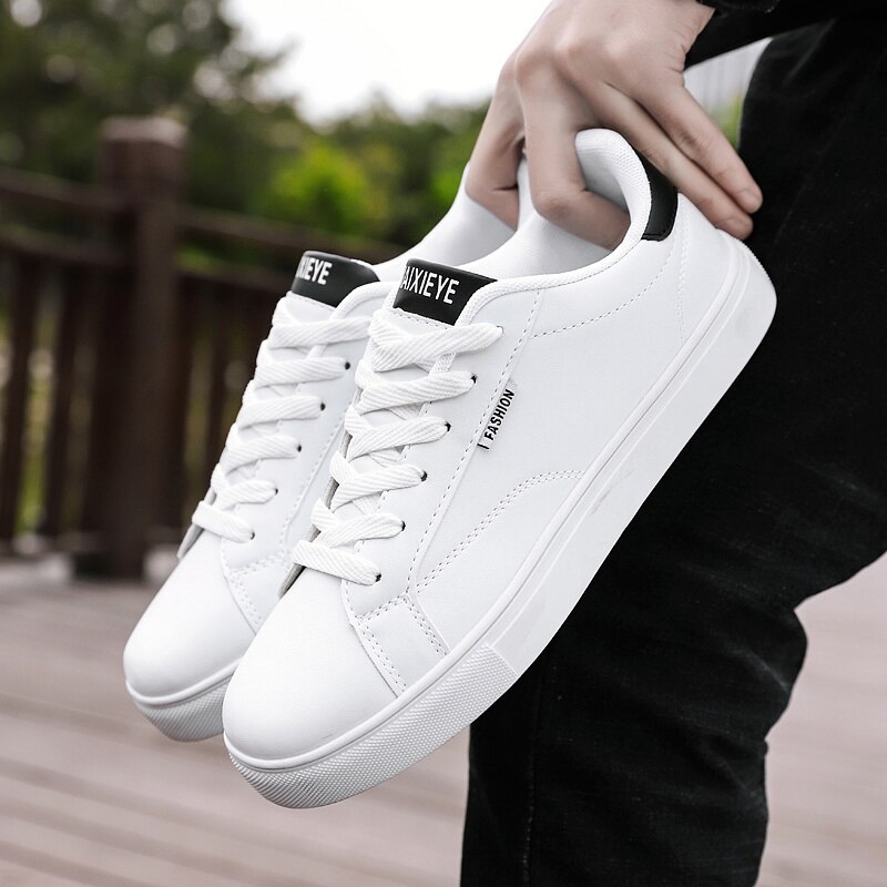 Tennis Shoes for Men Lightweight Leather Athletic Sports Sneakers Outdoor Walking Jogging Mens Breathable Shoes