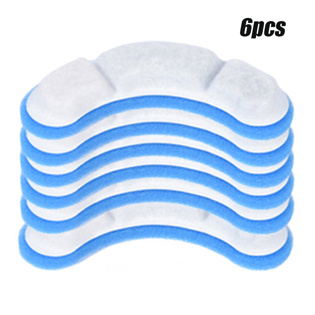 3/5/6/10PCS Cat Water Fountain Replacement Filter Elements Activated For Cats Pet Drinking Bowl Auto Feeder: PURPLE
