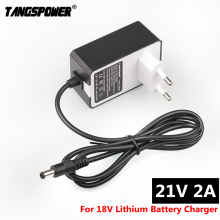 21V 2A 18650 Chargeur De Batterie au Lithium pour Tournevis Électrique 18V 5S Li-ion Batterie Chargeur Mural DC 5.5*2.1 MM de