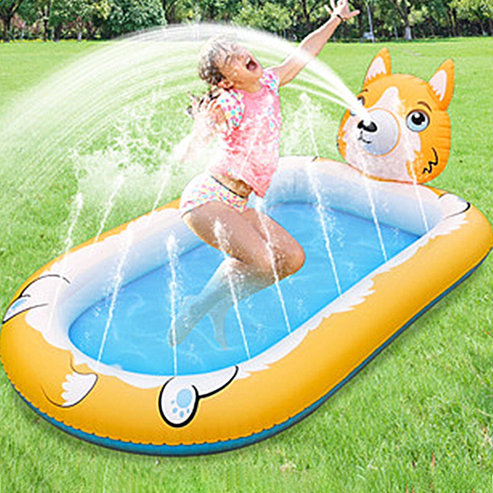 Kinderen Sprinkler Pad Zomer Outdoor Opblaasbare Sprinkler Zwembad Pvc Gazon Games Pad Plezier Spuiten Water Kussen Speelgoed Voor Kinderen