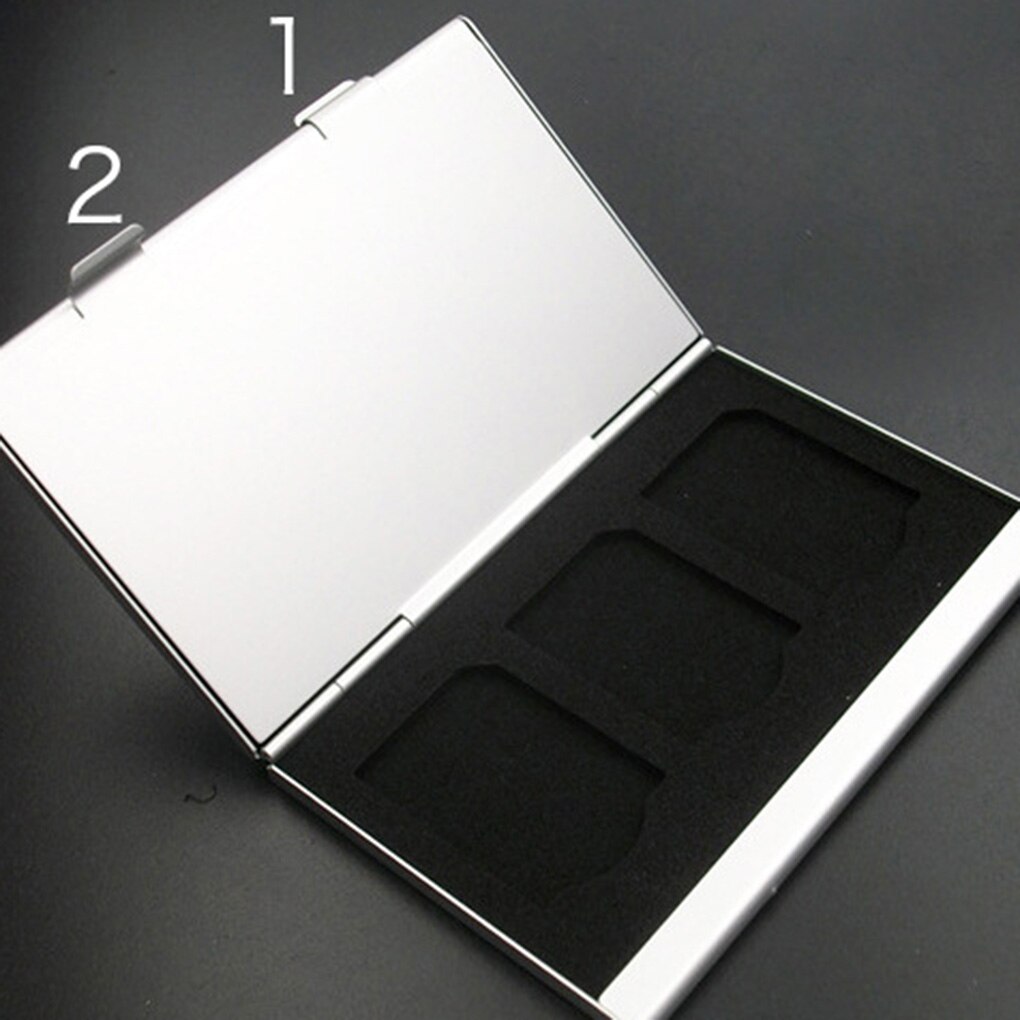 Boîtier De Rangement En Aluminium Pour Cartes Mémoire TF & SD - Organisateur Compact Et Durable Pour Photographes Et Tech