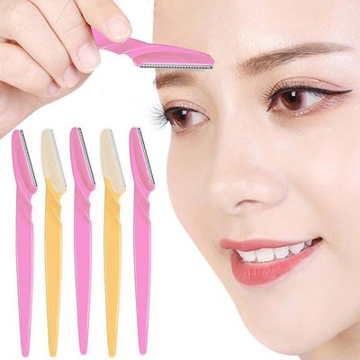 3Pcs/Set Portable Tinkle Eyebrow Trimmer Hair Remover Set Eye Brow Shaver For Makeup Cosmetic Kit Stainless Steel Cutting Tools