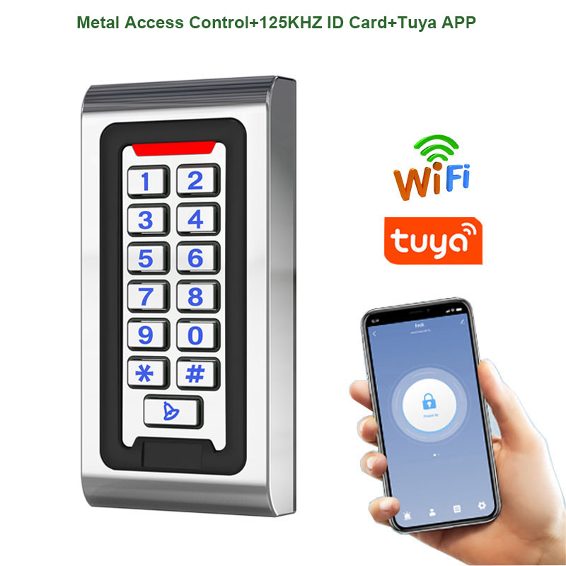 Wifi Tuya App IP68 Waterdichte Metalen Toetsenbord Rfid Card Deur Toegangscontrole Standalone Toegang Controller Systeem Smart Apparaat: S601-ID-Tuya