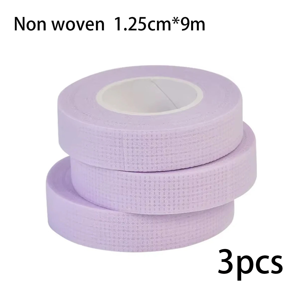 Cinta para pestañas, tela adhesiva transparente, 9m/10 yardas/rollo, cinta adhesiva de tela microporosa transpirable para suministro de extensiones de pestañas: Grey