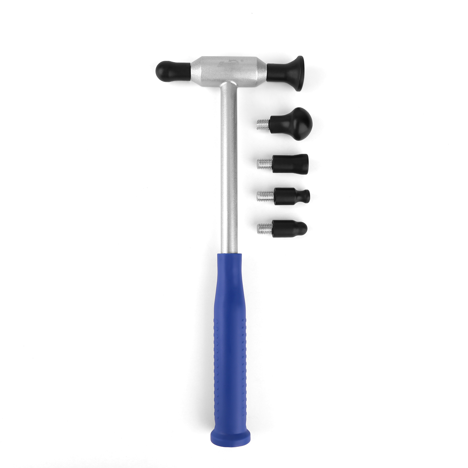 Herramienta de grifo PDR, martillo de reparación de abolladuras de aluminio kits de reparación de abolladuras sin pintura con martillo de cabeza de repuesto M8 de 6/15 Uds.: Negro