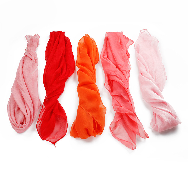 70X70 cm Simulatie Zijden Sjaals vrouwen Veelzijdige Kleine Vierkante Effen Chiffon Sjaal Gaas Sjaal Party